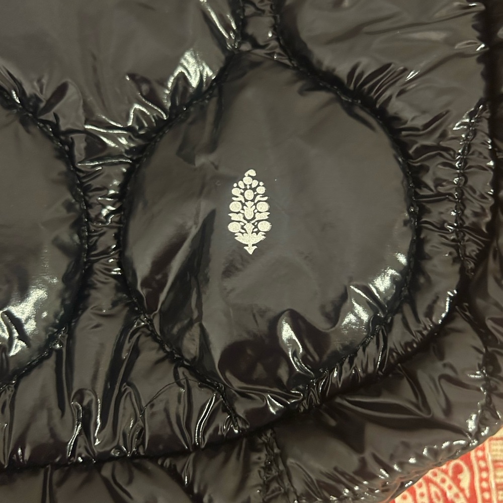 FP Movement by Free People Shiny Black Quilted Shoulder Bag - Picture 6 of 8